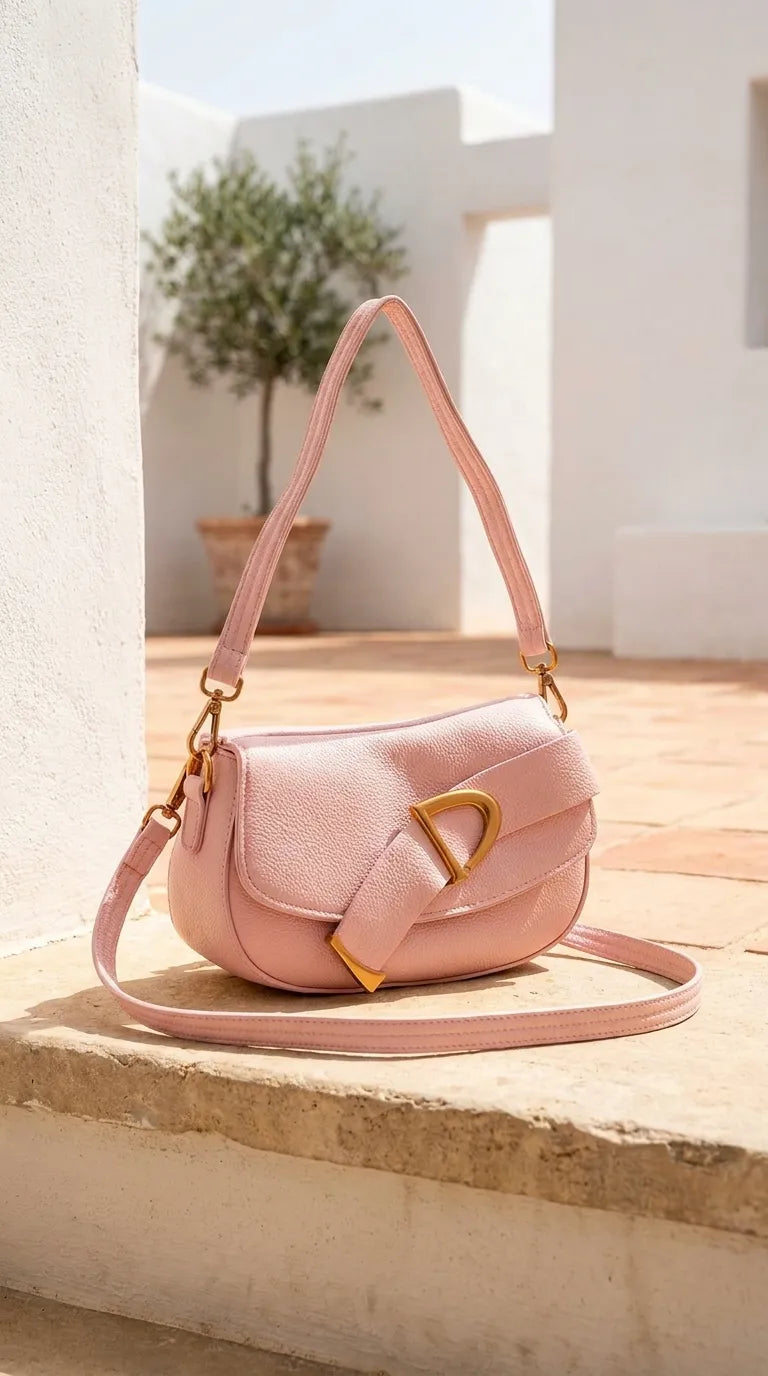 Pink Formal Shoulder Bag For Ladies P36763