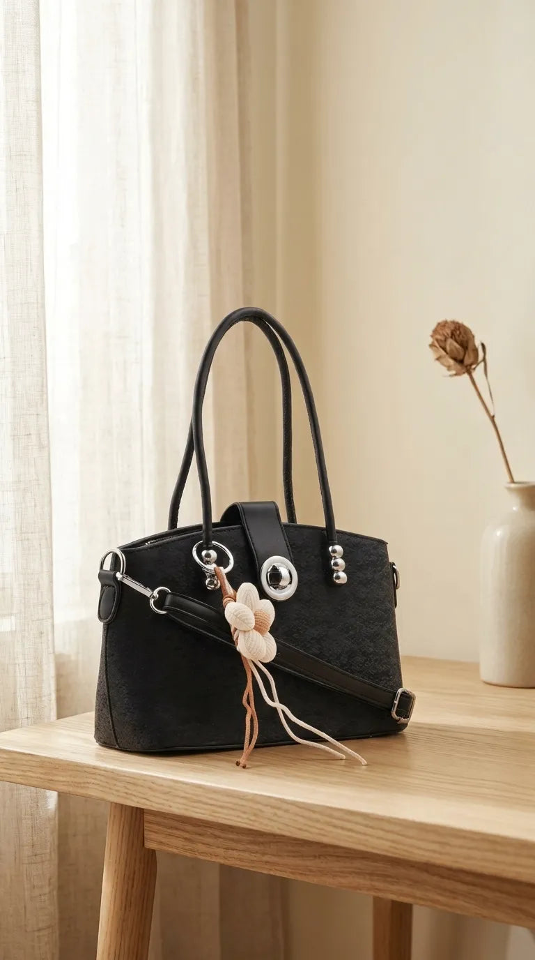 Black Formal Hand Bag For Ladies P36764
