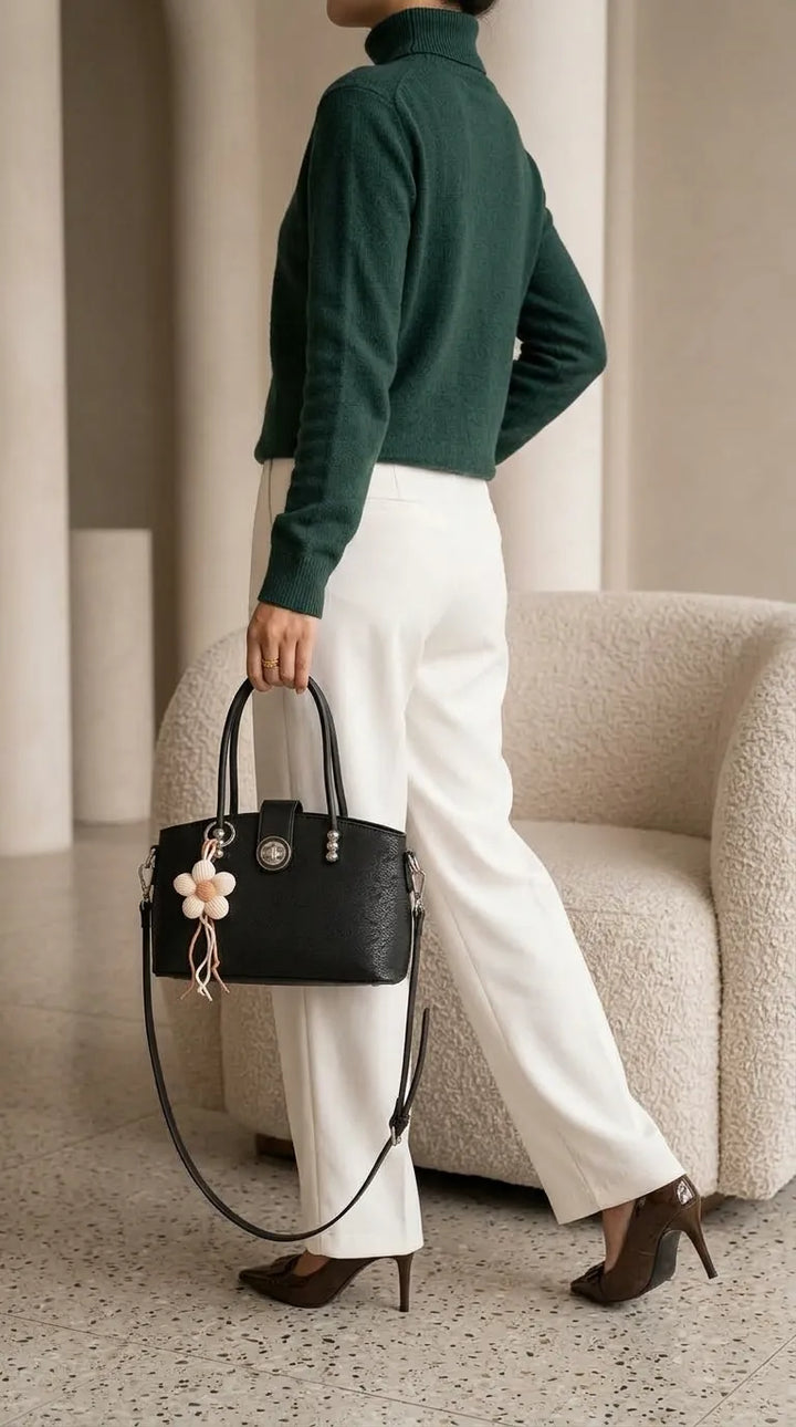Black Formal Hand Bag For Ladies P36764