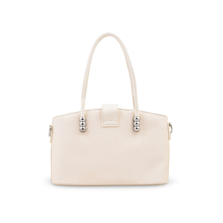 White Formal Hand Bag For Ladies P36764
