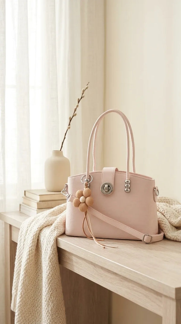 Pink Formal Hand Bag For Ladies P36764