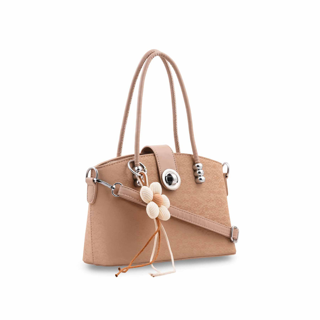 Khaki Formal Hand Bag For Ladies P36764