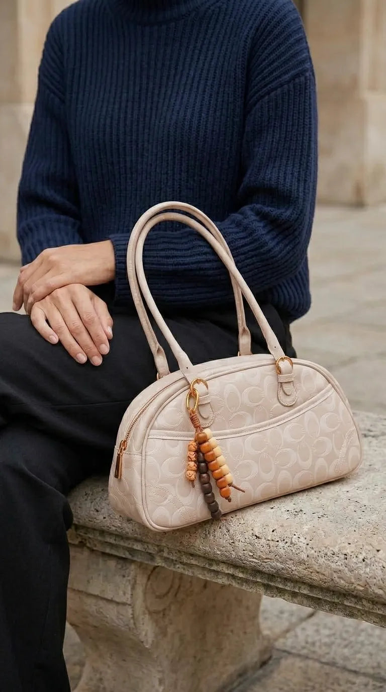 White Formal Hand Bag For Ladies P36765