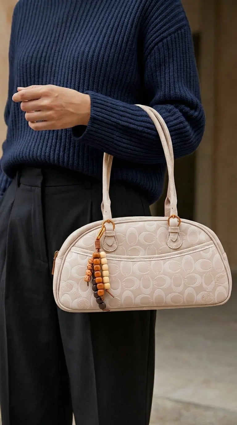 White Formal Hand Bag For Ladies P36765