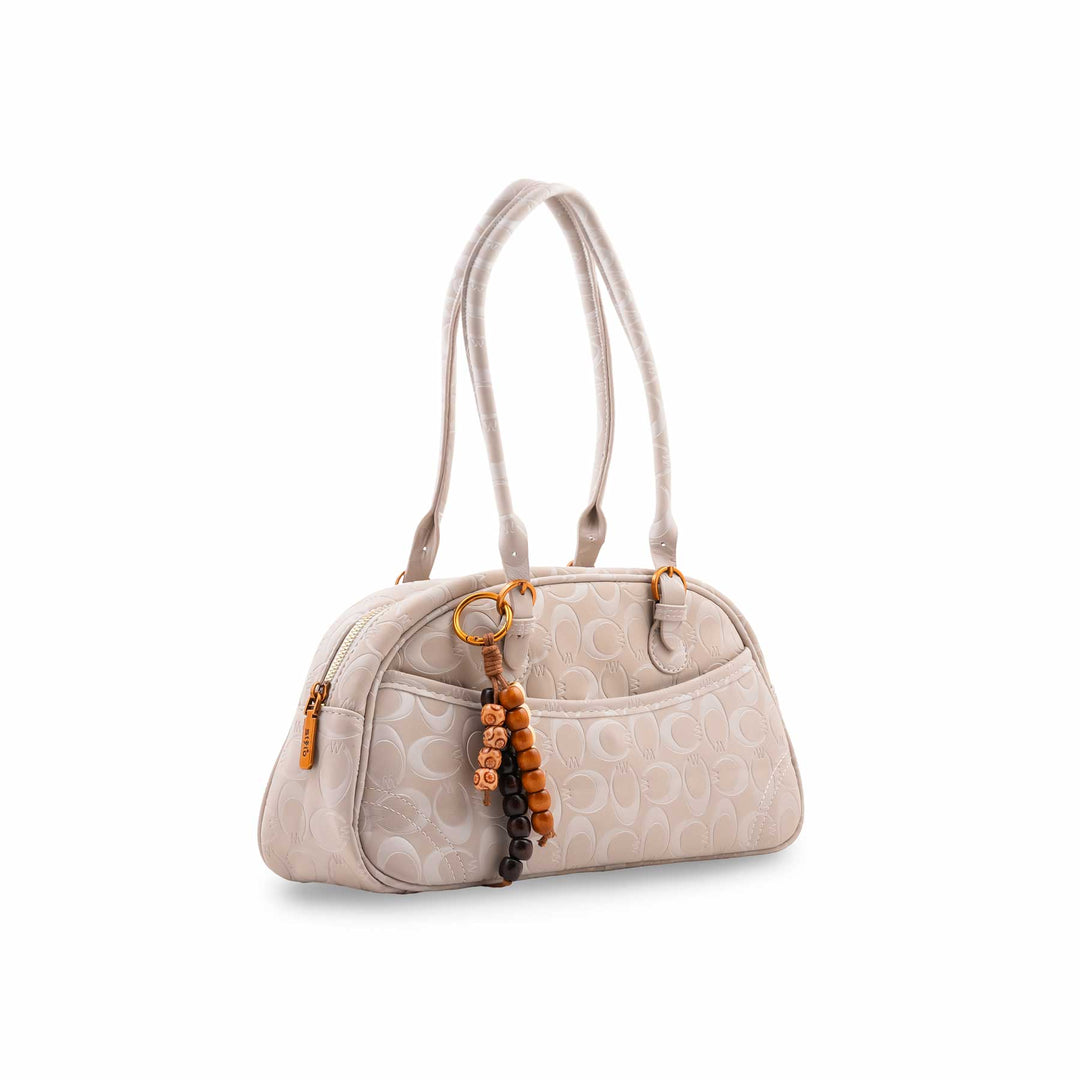 White Formal Hand Bag For Ladies P36765
