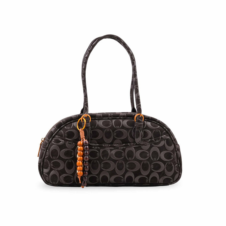 Coffee Formal Hand Bag For Ladies P36765