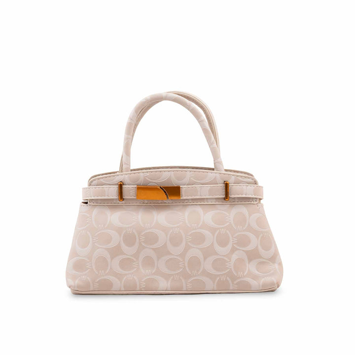 White Formal Hand Bag For Ladies P36766