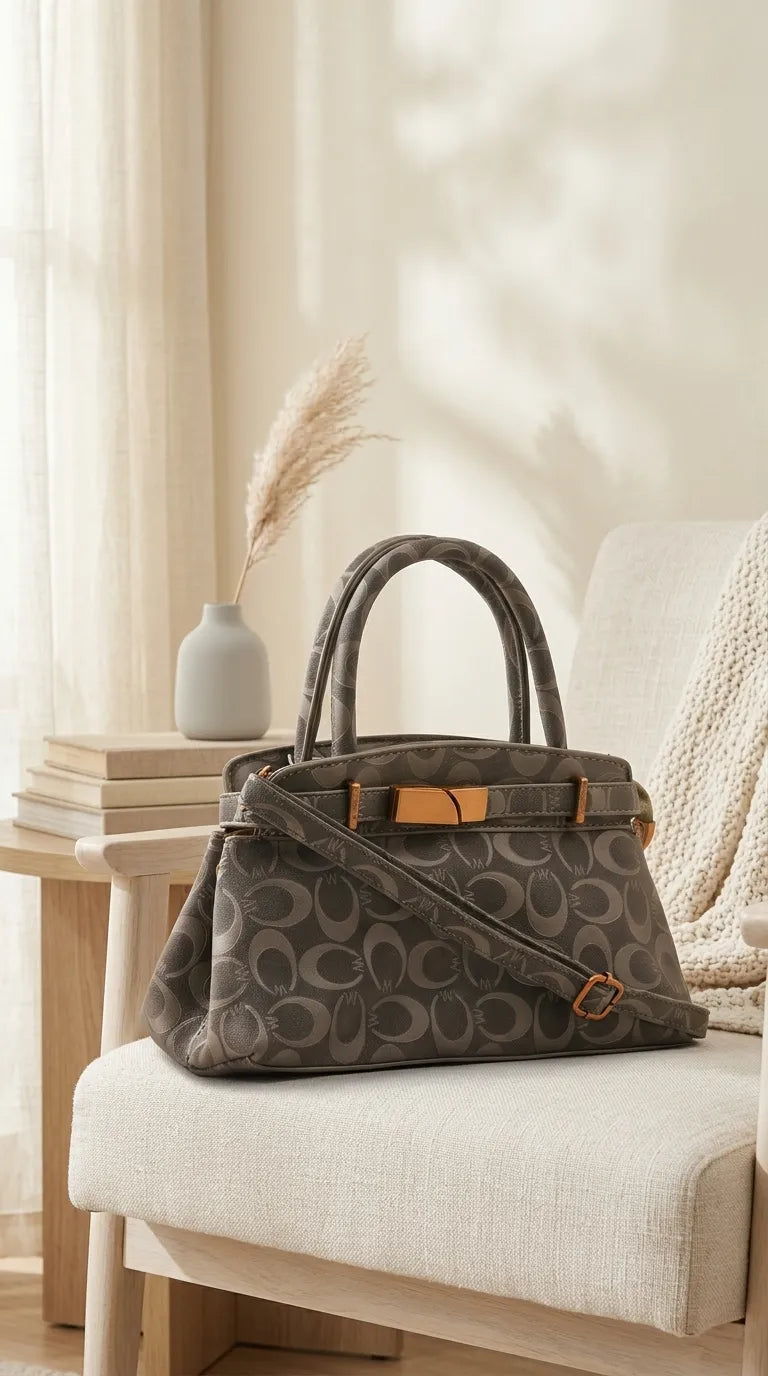 Green Formal Hand Bag For Ladies P36766
