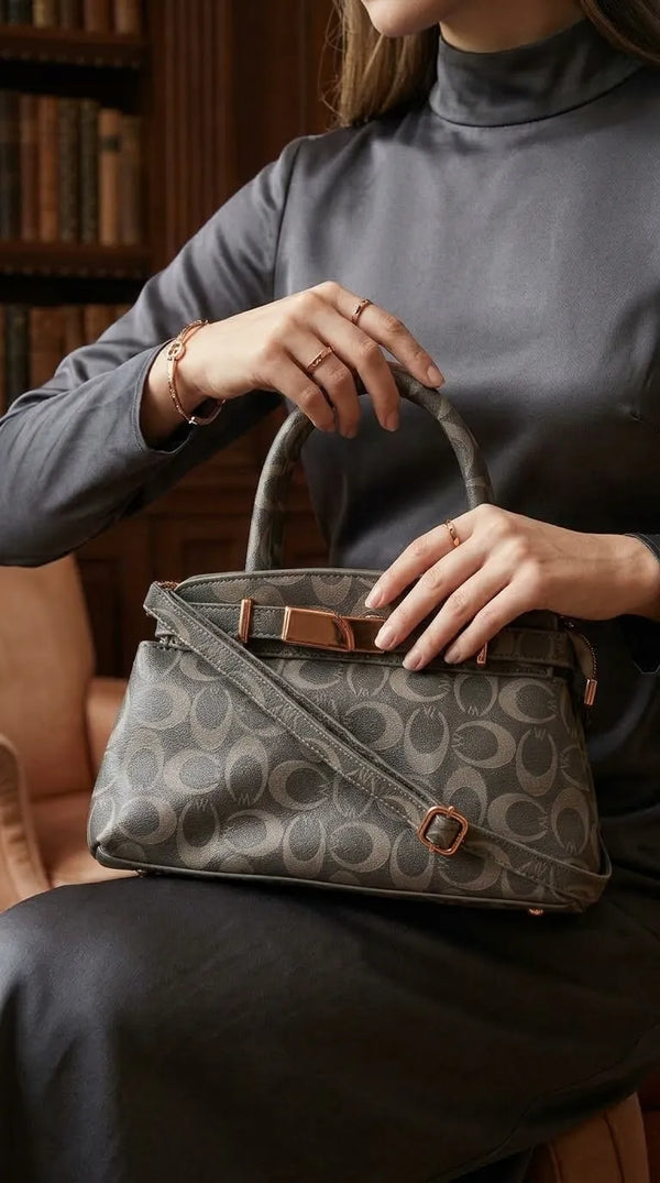 Green Formal Hand Bag For Ladies P36766