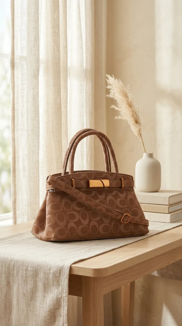 Yellow Formal Hand Bag For Ladies P36766