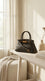Coffee Formal Hand Bag For Ladies P36766