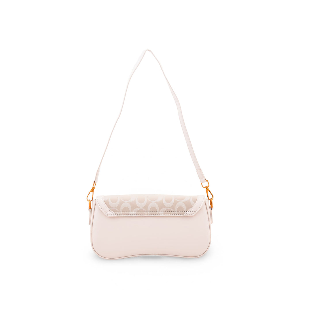 White Formal Shoulder Bag For Ladies P36767