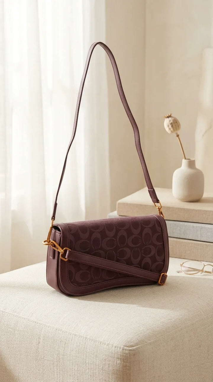 Red Formal Shoulder Bag For Ladies P36767