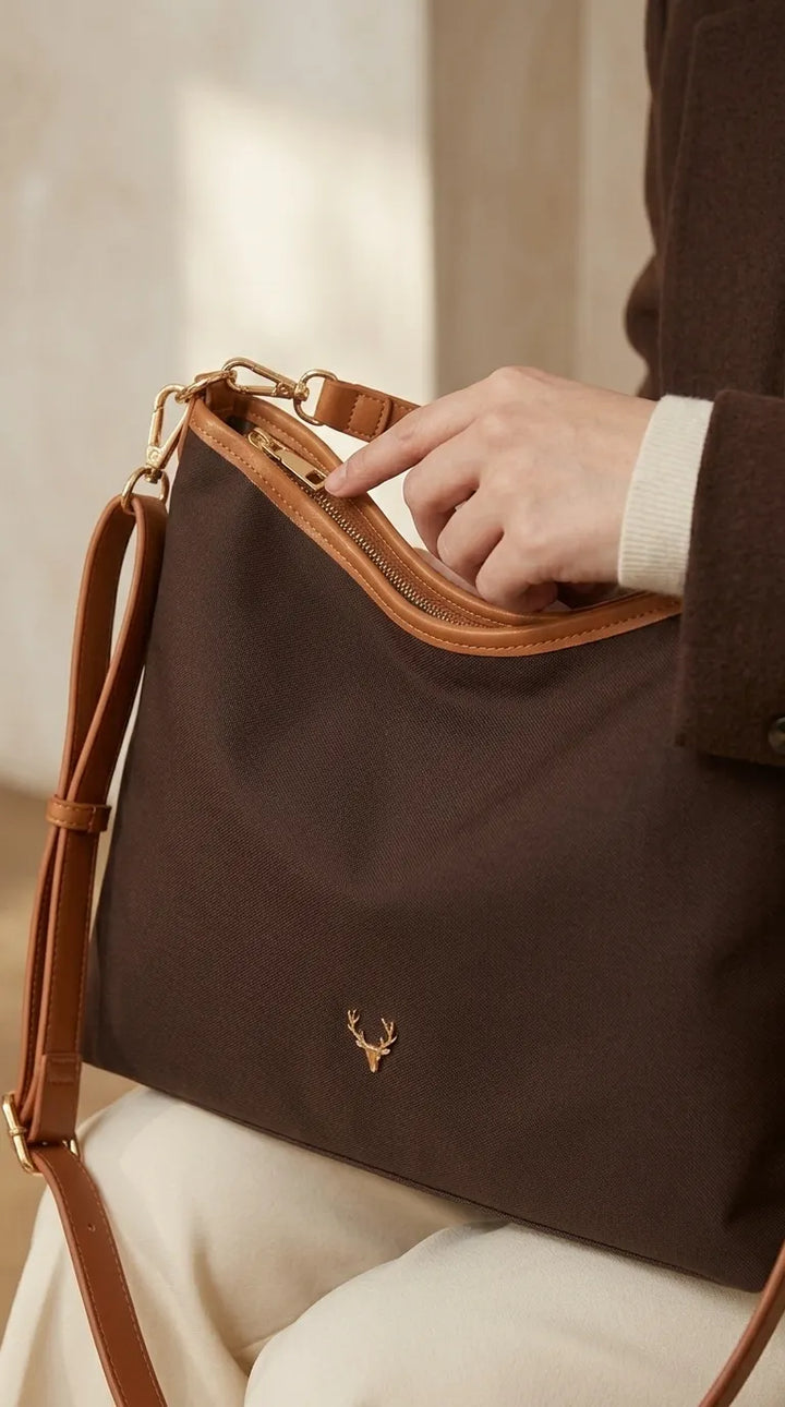 Brown Formal Shoulder Bag For Women P36778