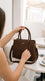 Brown Formal Shoulder Bag For Ladies P36779