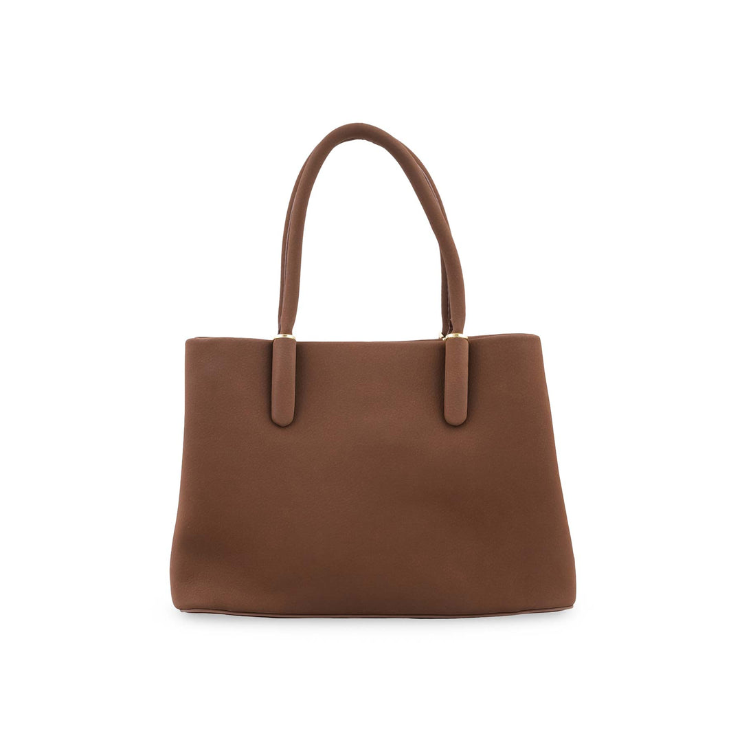 Brown Formal Shoulder Bag For Ladies P36779