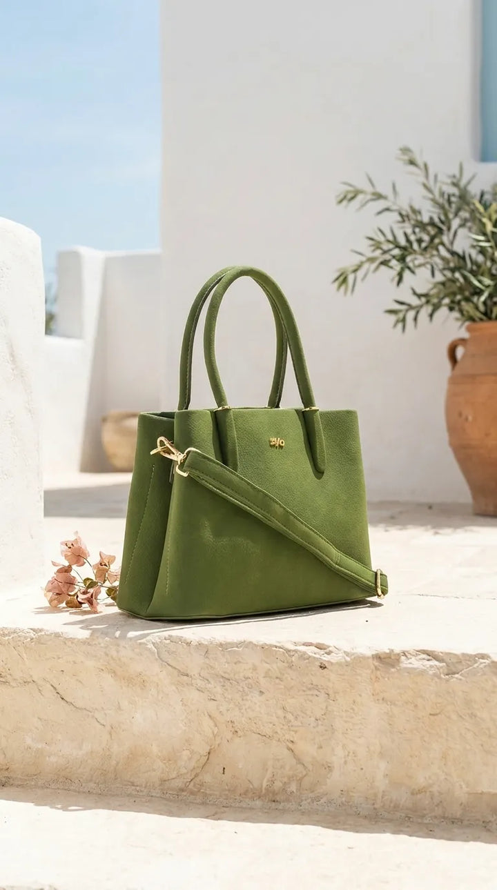 Green Formal Shoulder Bag For Ladies P36779