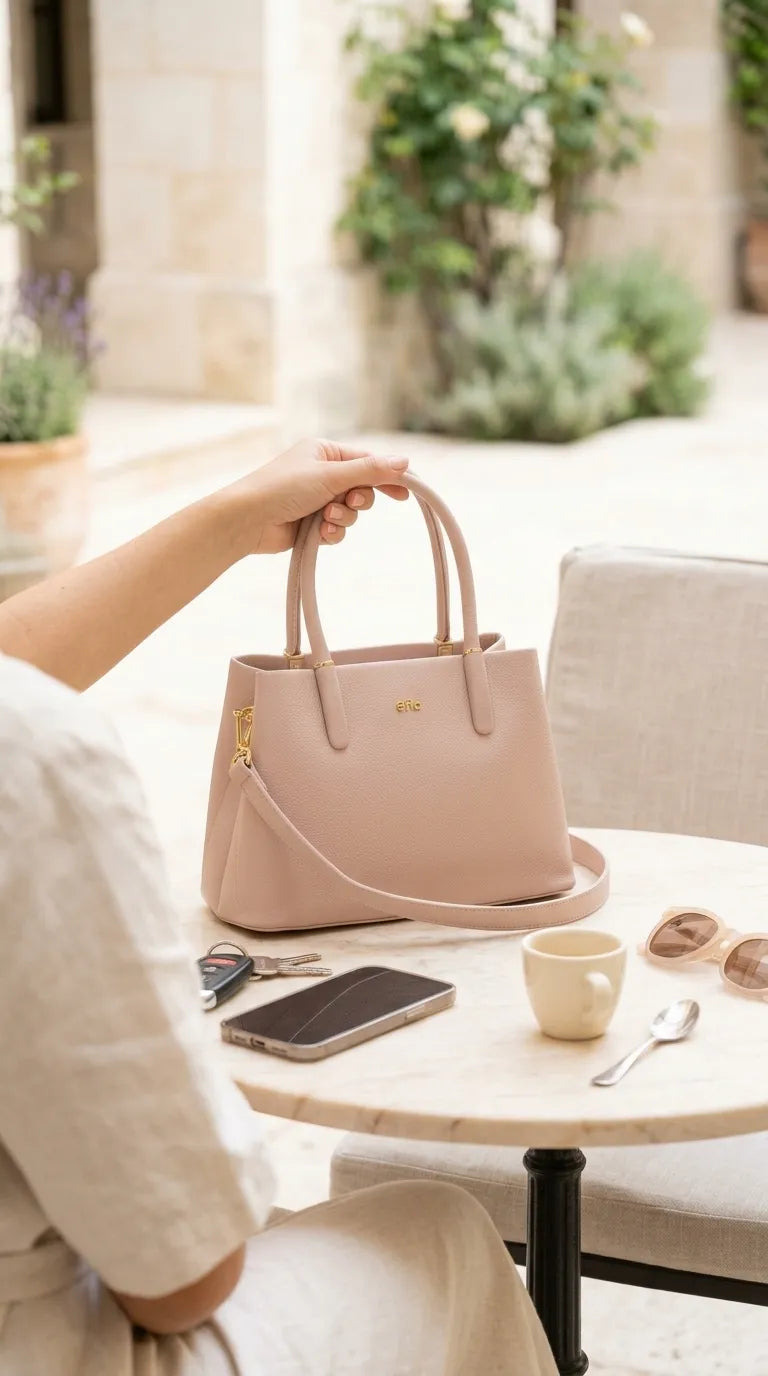 Beige Formal Shoulder Bag For Ladies P36779