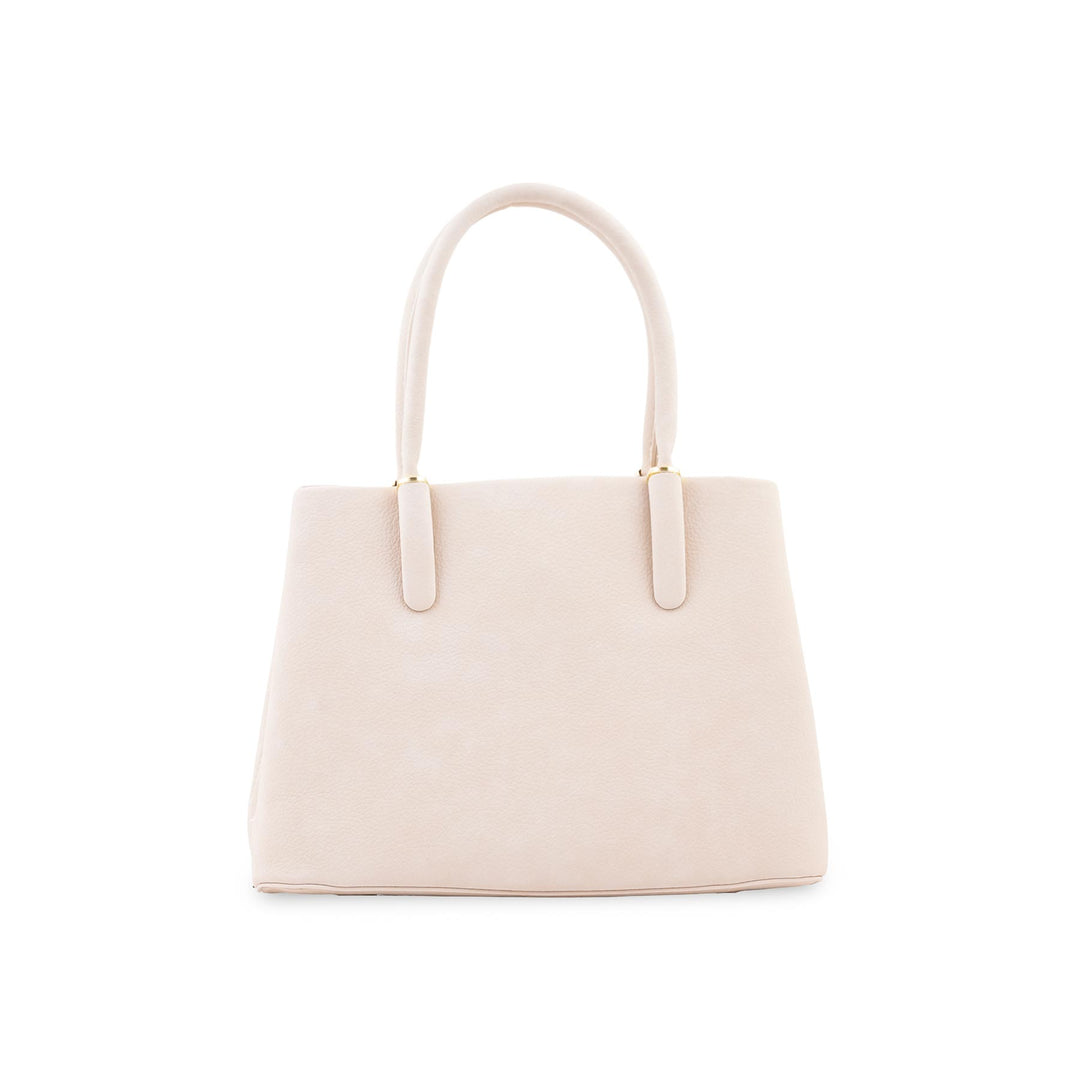 Beige Formal Shoulder Bag For Ladies P36779