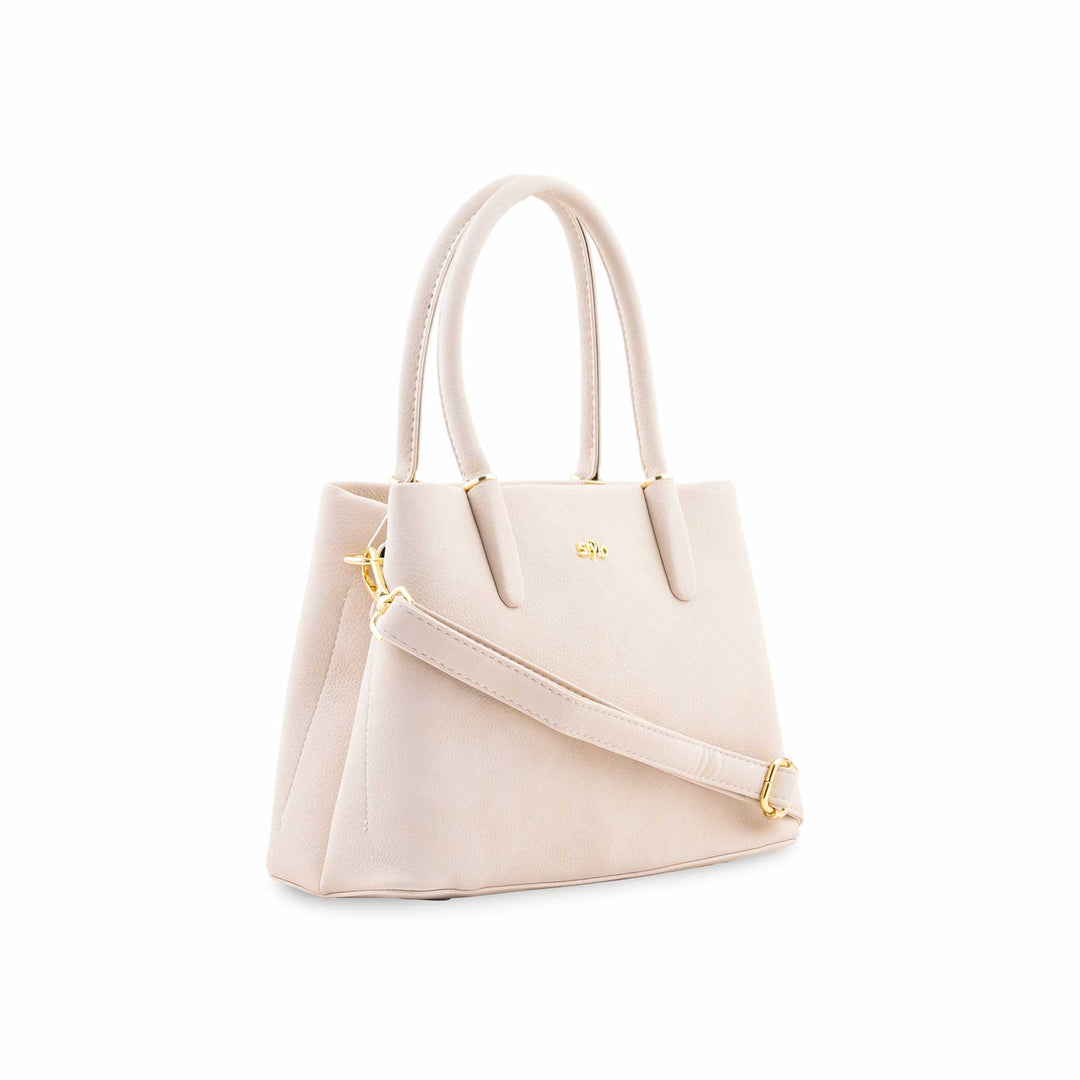 Beige Formal Shoulder Bag For Ladies P36779
