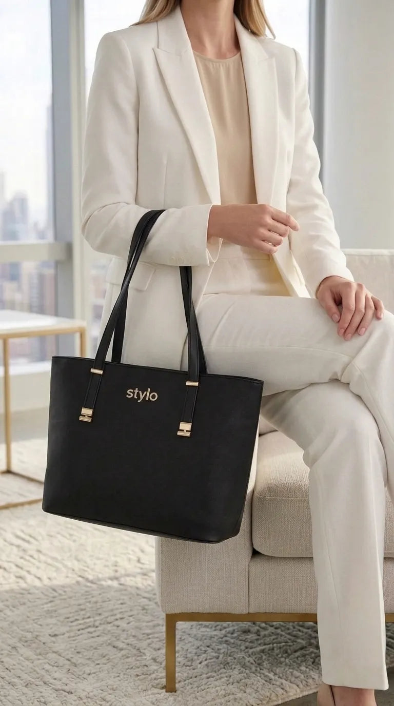Black Formal Shoulder Bag For Ladies P36781