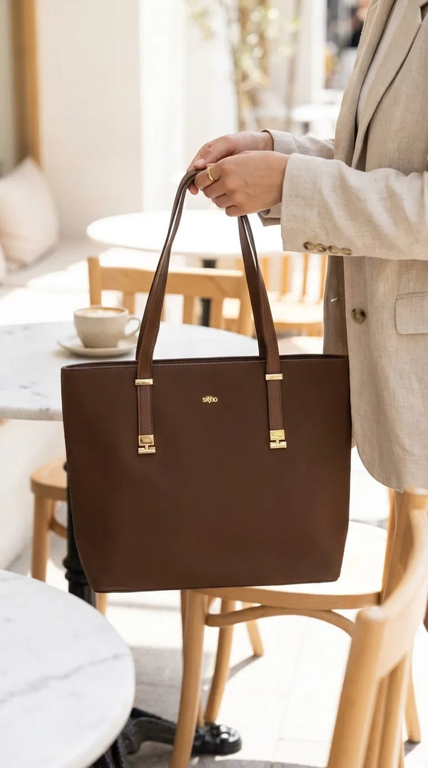 Brown Formal Shoulder Bag For Ladies P36781