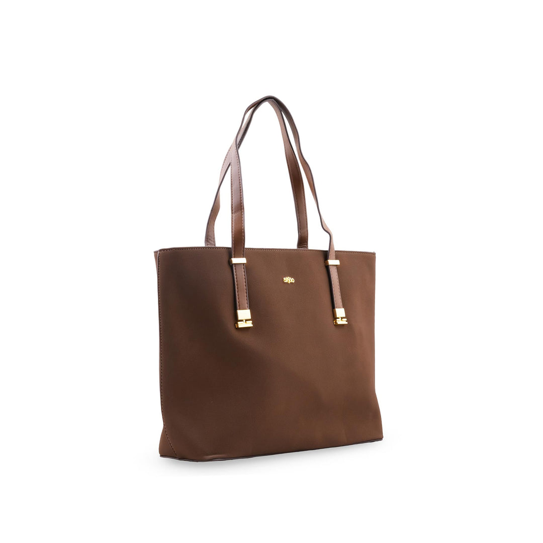 Brown Formal Shoulder Bag For Ladies P36781