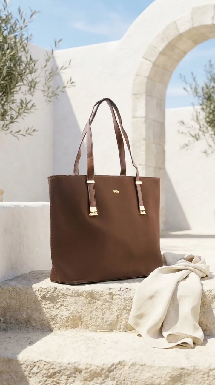 Brown Formal Shoulder Bag For Ladies P36781