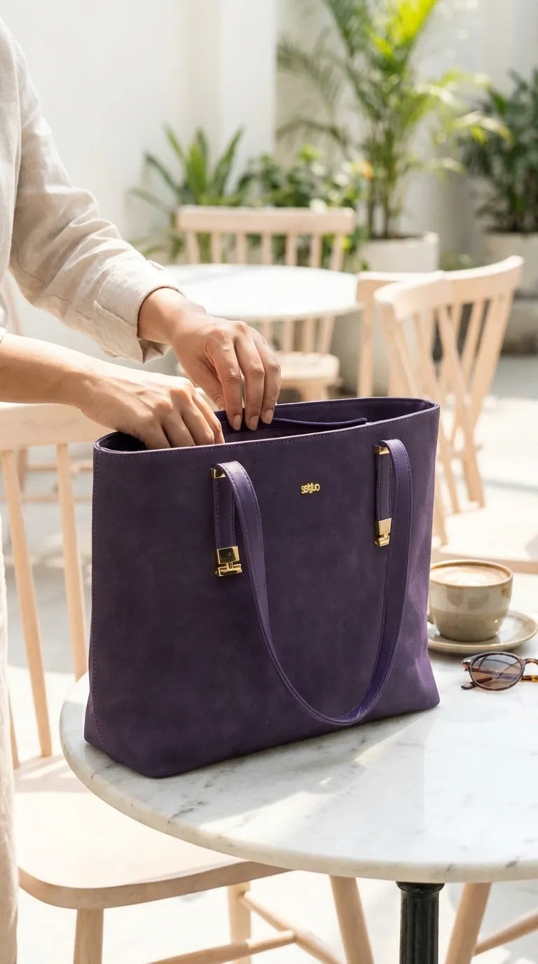 Purple Formal Shoulder Bag For Ladies P36781