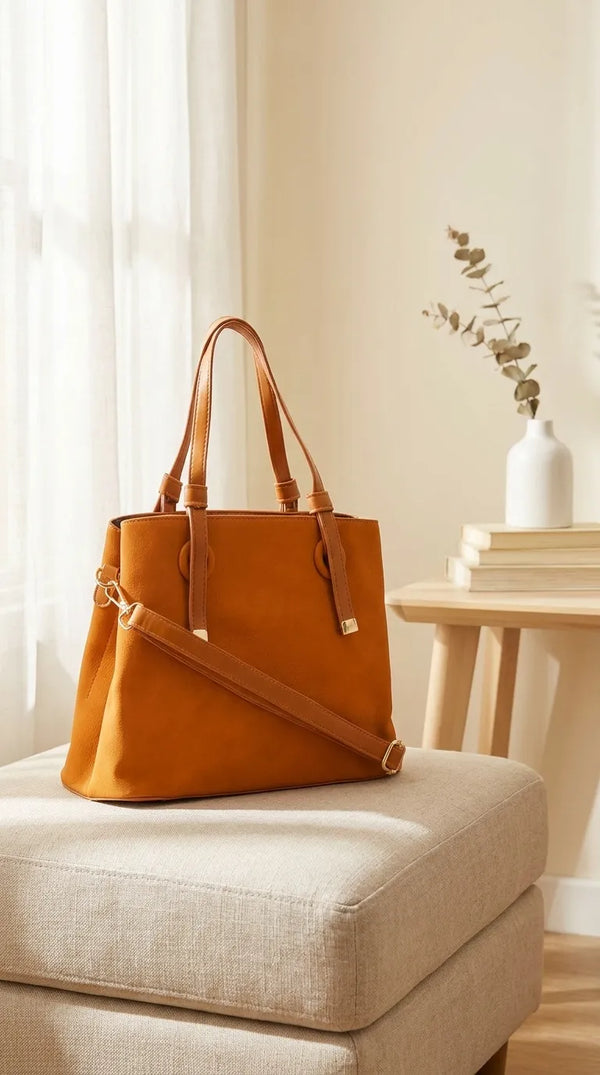 Mustard Formal Shoulder Bag For Ladies P36782