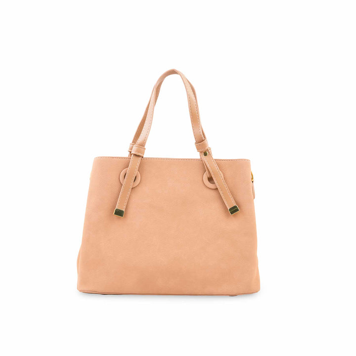 Beige Formal Shoulder Bag For Ladies P36782
