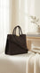 Coffee Formal Hand Bag For Ladies P36783
