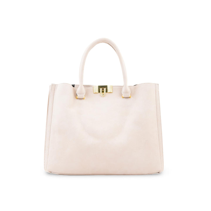 Beige Formal Shoulder Bag For Ladies P36783