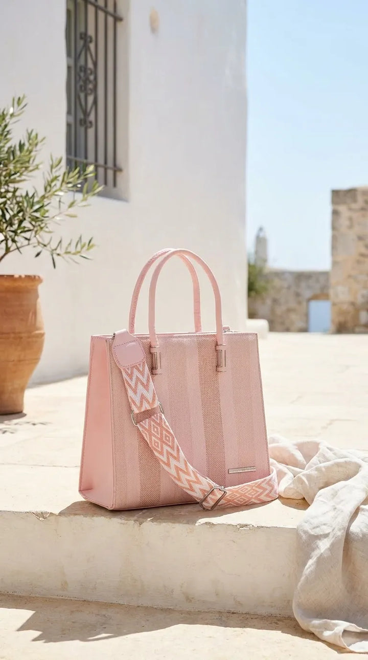Pink Formal Shoulder Bag For Ladies P36822