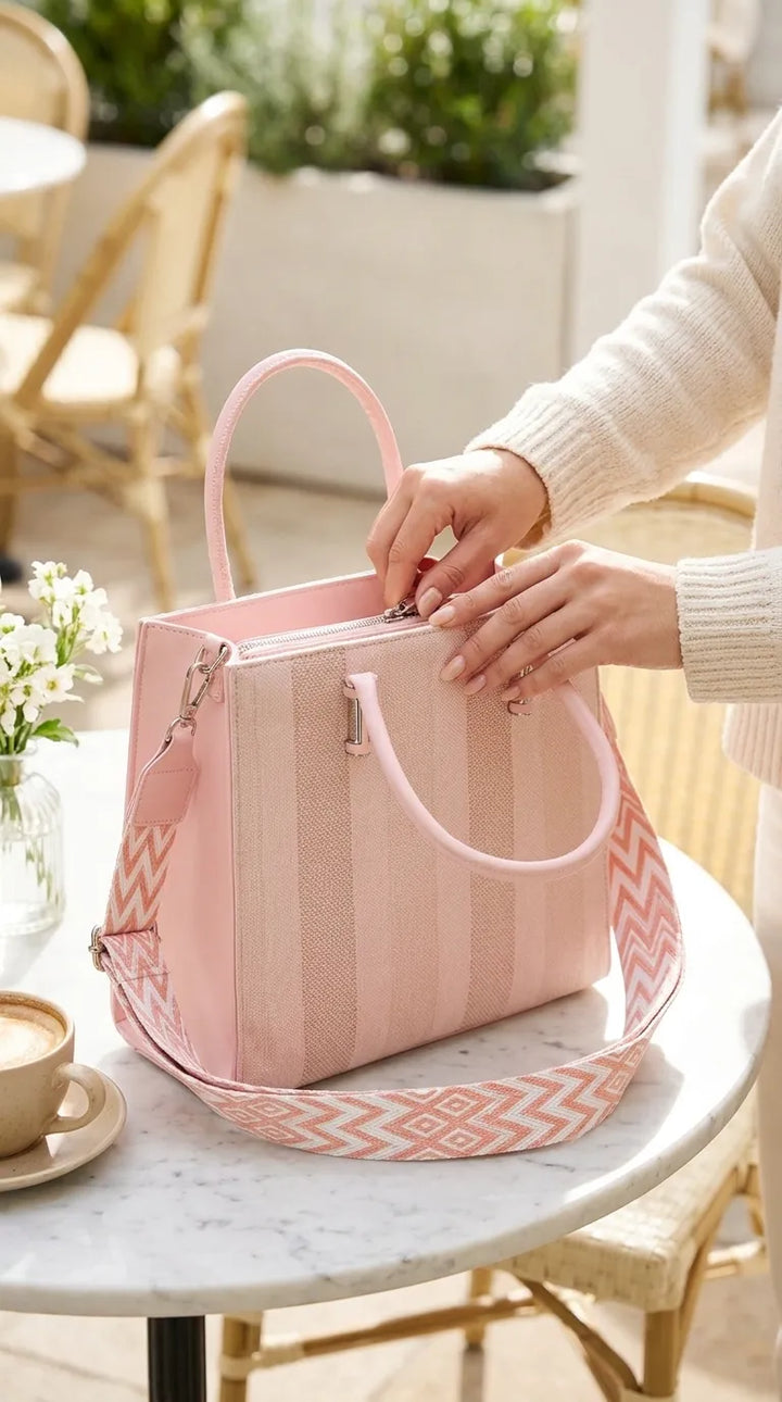 Pink Formal Shoulder Bag For Ladies P36822