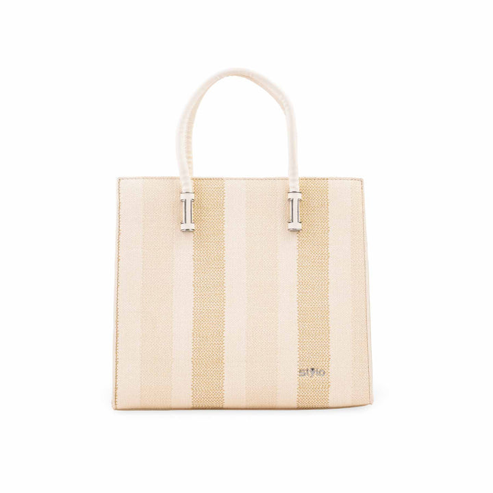 Beige Formal Shoulder Bag For Ladies P36822
