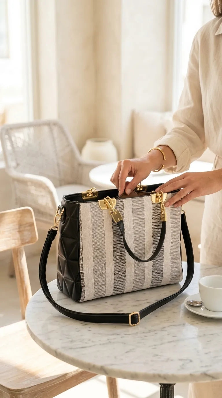 Black Formal Shoulder Bag For Ladies P36823
