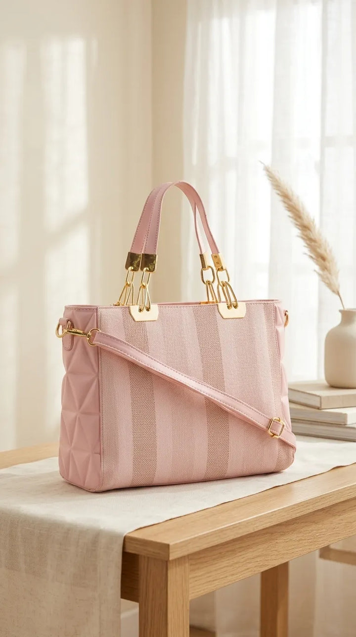 Pink Formal Shoulder Bag For Ladies P36823