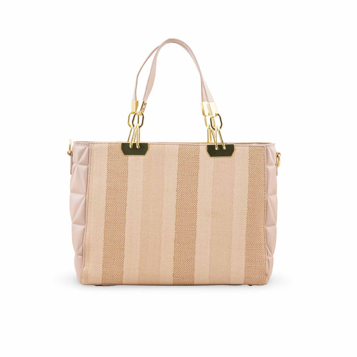 Beige Formal Shoulder Bag For Ladies P36823