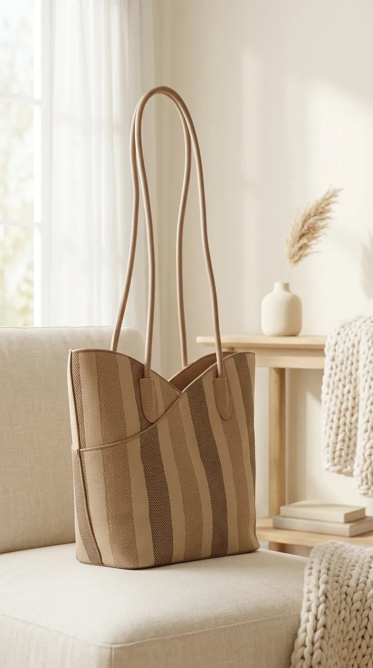 Khaki Formal Shoulder Bag For Ladies P36824