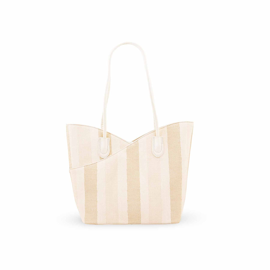 Beige Formal Shoulder Bag For Ladies P36824