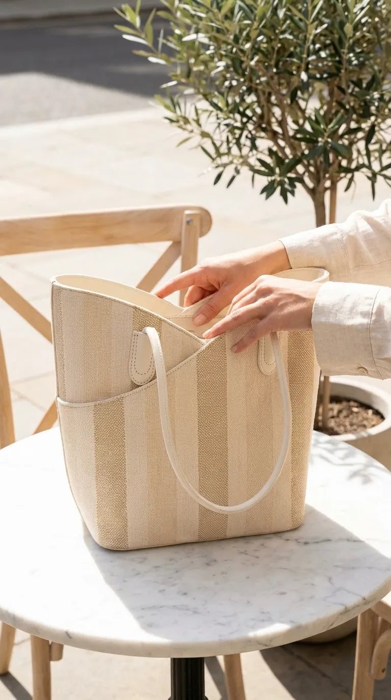Beige Formal Shoulder Bag For Ladies P36824