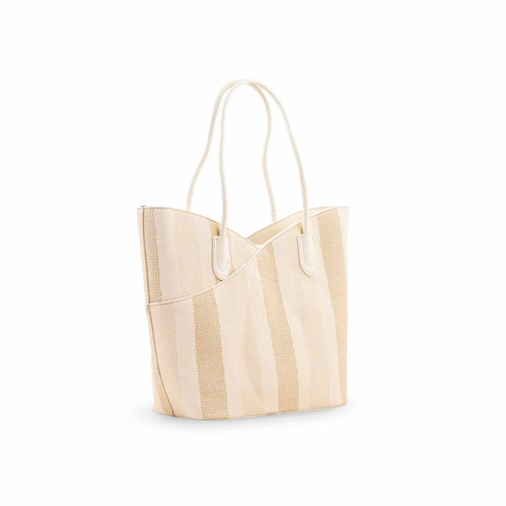 Beige Formal Shoulder Bag For Ladies P36824