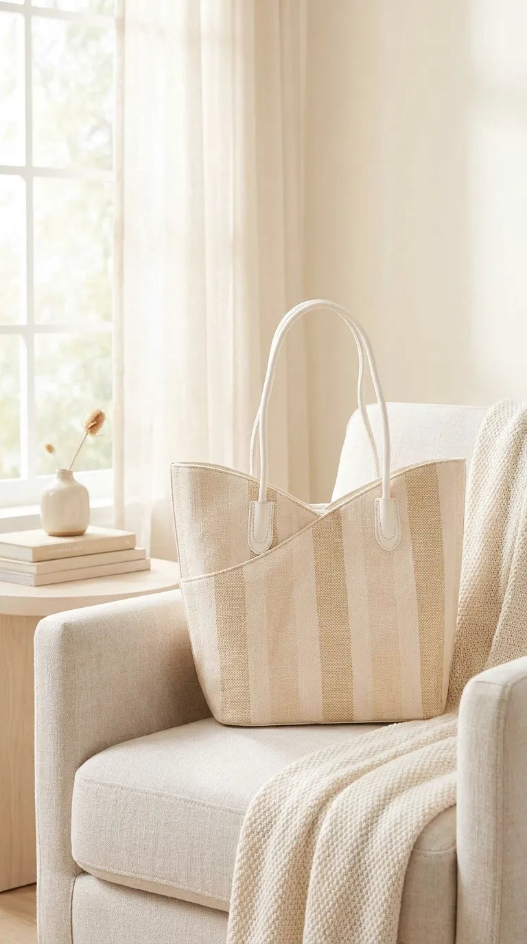 Beige Formal Shoulder Bag For Ladies P36824