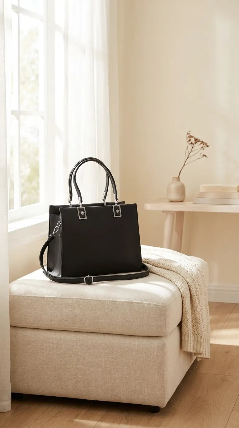 Black Formal Shoulder Bag For Ladies P36825