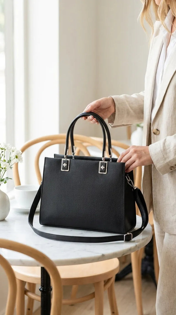 Black Formal Shoulder Bag For Ladies P36825
