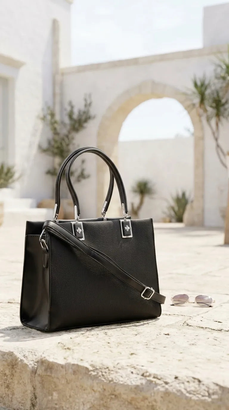Black Formal Shoulder Bag For Ladies P36825