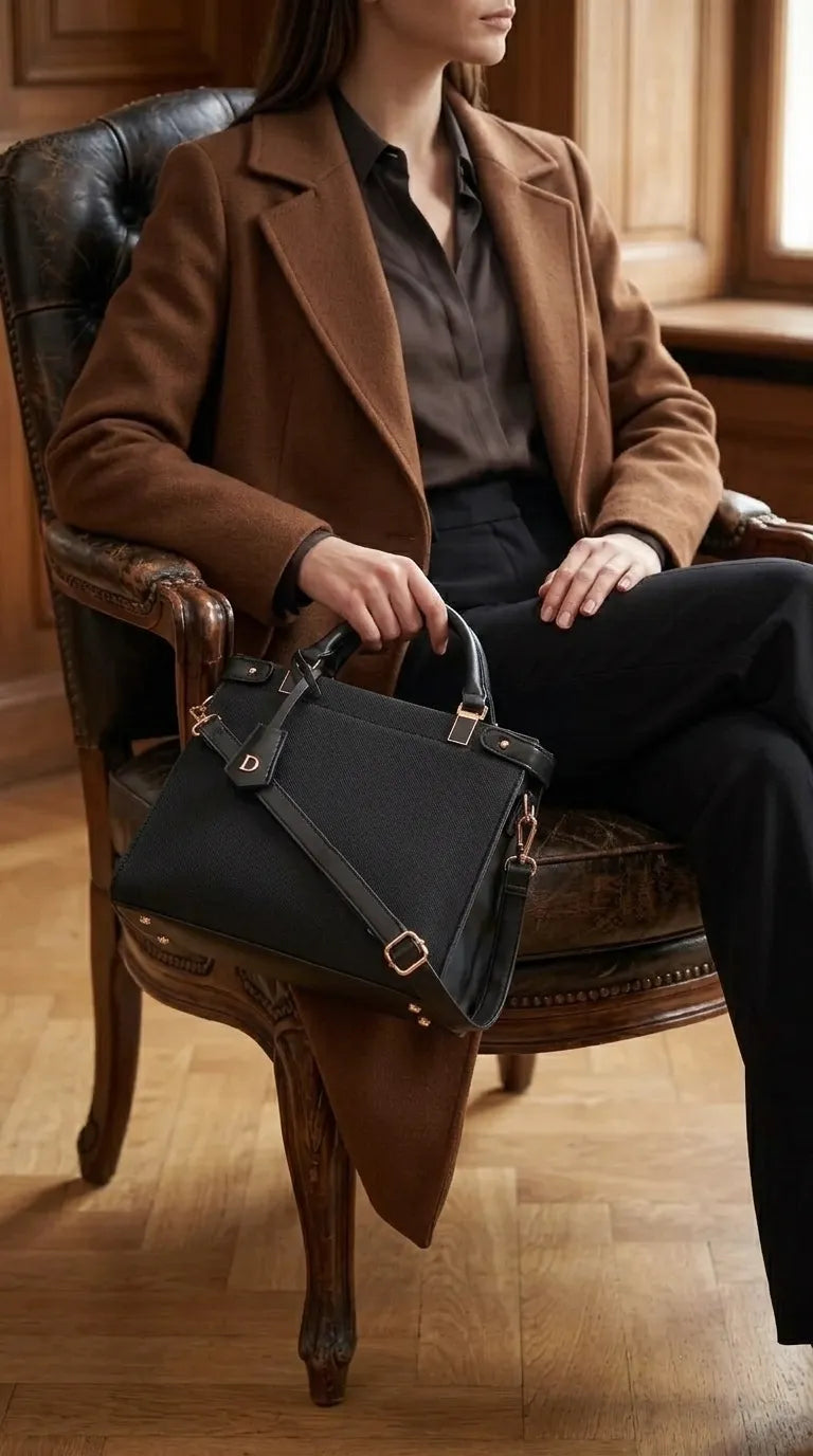 Black Formal Hand Bag For Ladies P36826