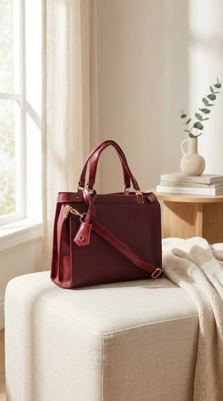 Brown Formal Shoulder Bag For Ladies P36826