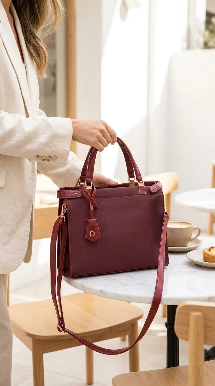 Brown Formal Shoulder Bag For Ladies P36826